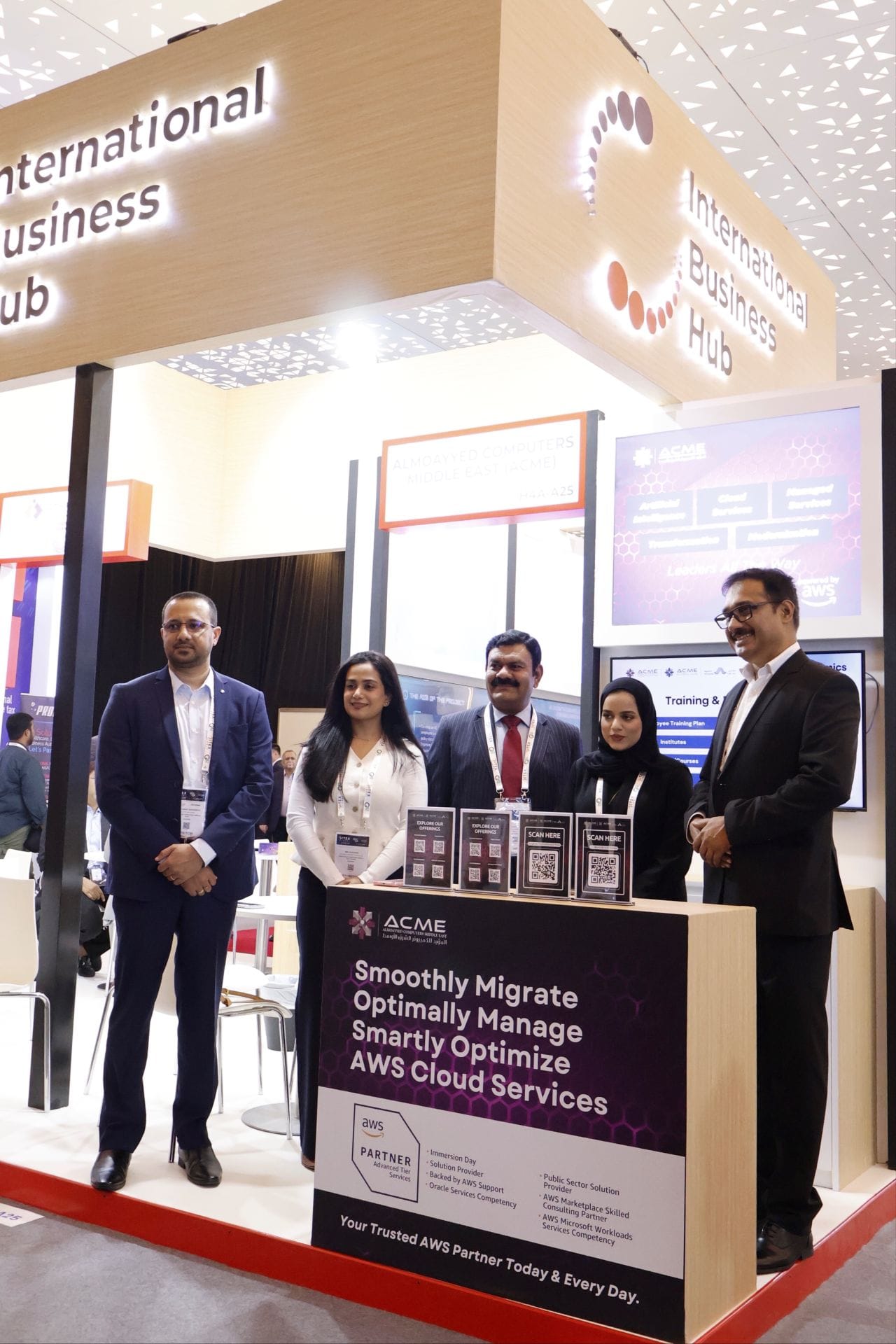 ACME team networking at GITEX 2025 Dubai